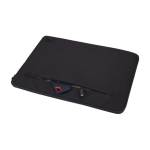 Recycled polyester padded laptop sleeve, 15.6'', Case Logic Invigo black colour