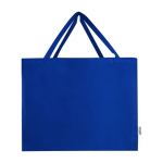 Recycled cotton bag with a large main compartment, 220 g/m² royal blue colour