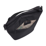 Recycled polyester tote bag with organisers for laptops, 15.6'' black colour