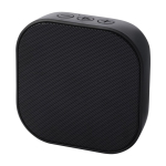 Mini recycled plastic speaker with music controls, 3W black colour