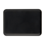 Slim and stylish recycled plastic power bank, 5,000 mAh black colour