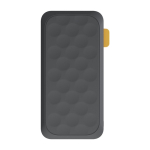 Power bank with perforated design and fast charging, 10,000 mAh black colour