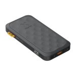 Power bank with perforated design and fast charging, 10,000 mAh black colour