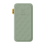 Power bank with perforated design and fast charging, 10,000 mAh pistachio green colour