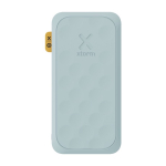 Power bank with perforated design and fast charging, 10,000 mAh pastel blue colour