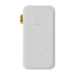 Recycled plastic power bank with multiple connections, 20,000 mAh white colour