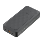 Ultra-fast recycled plastic power bank, 27,000 mAh black colour