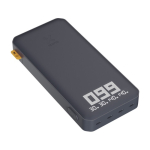 Power bank for fast-charging devices, 27,000 mAh black colour