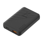 Fast-charging power bank with 2 ports and FastCharge, 5,000 mAh black colour