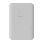 Fast-charging power bank with 2 ports and FastCharge, 5,000 mAh white colour