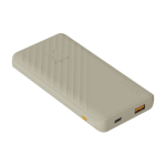 Fast-charging power bank with FastCharge technology, 10,000 mAh sand colour