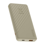 Fast-charging power bank with FastCharge technology, 10,000 mAh sand colour