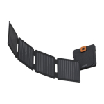 Foldable solar panel for electronic devices, 28W black colour