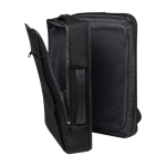 Durable recycled polyester laptop bag, 17'' black colour