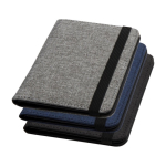 RFID recycled polyester passport holder with special pockets marbled grey colour