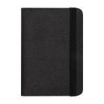 RFID recycled polyester passport holder with special pockets dark brown colour