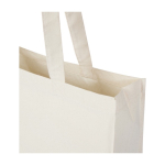 Branded organic cotton bag with 14 L capacity, 180 g/m² natural colour