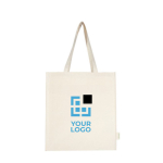 Branded organic cotton bag with 14 L capacity, 180 g/m²