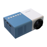 Prixton Cinema mini projector for Full HD video playback white/blue colour