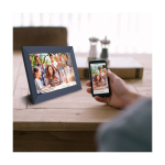 Prixton Prado 10'' digital photo frame with ”Frameo” app black colour