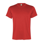 Men's recycled polyester sports t-shirt, 100 g/m², Roly red colour