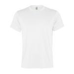 Men's recycled polyester sports t-shirt, 100 g/m², Roly white colour