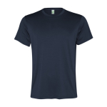 Men's recycled polyester sports t-shirt, 100 g/m², Roly navy-blue colour