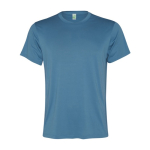 Men's recycled polyester sports t-shirt, 100 g/m², Roly pastel blue colour