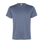 Men's recycled polyester sports t-shirt, 100 g/m², Roly blue gray colour