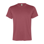 Men's recycled polyester sports t-shirt, 100 g/m², Roly desatured red colour