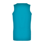 Men's technical sports vest made of polyester, 140 g/m², Roly turquoise colour