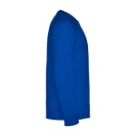 Men's long-sleeved polyester sports t-shirt, 150 g/m², Roly blue colour