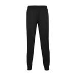 Unisex polyester sports trousers with elastic waist, 220 g/m², Roly black colour