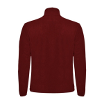 Full-zip polyester fleece branded sweatshirt, 300 g/m², Roly burgundy colour