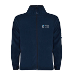 Full-zip polyester fleece branded sweatshirt, 300 g/m², Roly