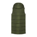 Roly women's hooded polyester padded thermal gilet military green colour