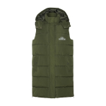 Roly women's hooded polyester padded thermal gilet military green colour