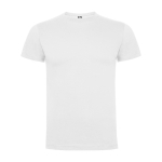 Men's cotton short-sleeved t-shirt, 165 g/m², Roly white colour