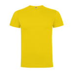 Men's cotton short-sleeved t-shirt, 165 g/m², Roly yellow colour