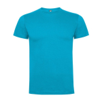 Men's cotton short-sleeved t-shirt, 165 g/m², Roly turquoise colour