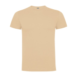 Men's cotton short-sleeved t-shirt, 165 g/m², Roly beige colour