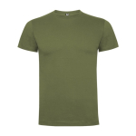 Men's cotton short-sleeved t-shirt, 165 g/m², Roly military green colour