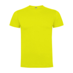 Men's cotton short-sleeved t-shirt, 165 g/m², Roly light yellow colour