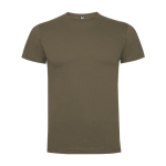 Men's cotton short-sleeved t-shirt, 165 g/m², Roly olive green colour