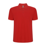 Men's cotton and polyester piqué polo shirt, 190 g/m², Roly red colour