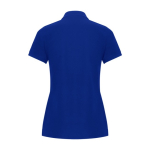 Women's cotton and polyester piqué polo shirt, 190 g/m², Roly blue colour