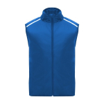 Windproof and breathable unisex running vest, 70 g/m², Roly royal blue colour