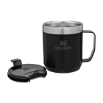 Stainless steel and Tritan thermal mug, 350 ml, Stanley Classic black colour