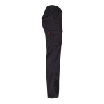 Unisex multi-pocket work trousers, cotton, polyester, 240 g/m2, black colour fourth view