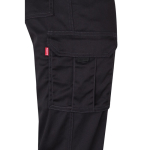 Unisex multi-pocket work trousers, cotton, polyester, 240 g/m2, black colour fifth view